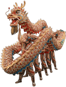 Dragon Chino de la danza del dragon Chino.